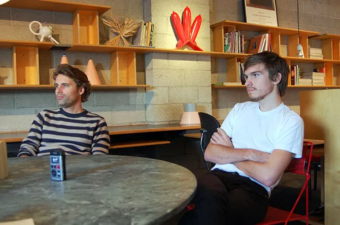 Folkert Gorter and Jon-Kyle Mohr at Superfamous HQ.