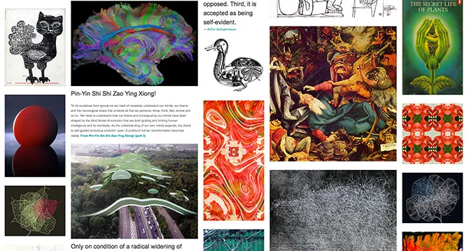 Screengrab, gallery, Space Collective.