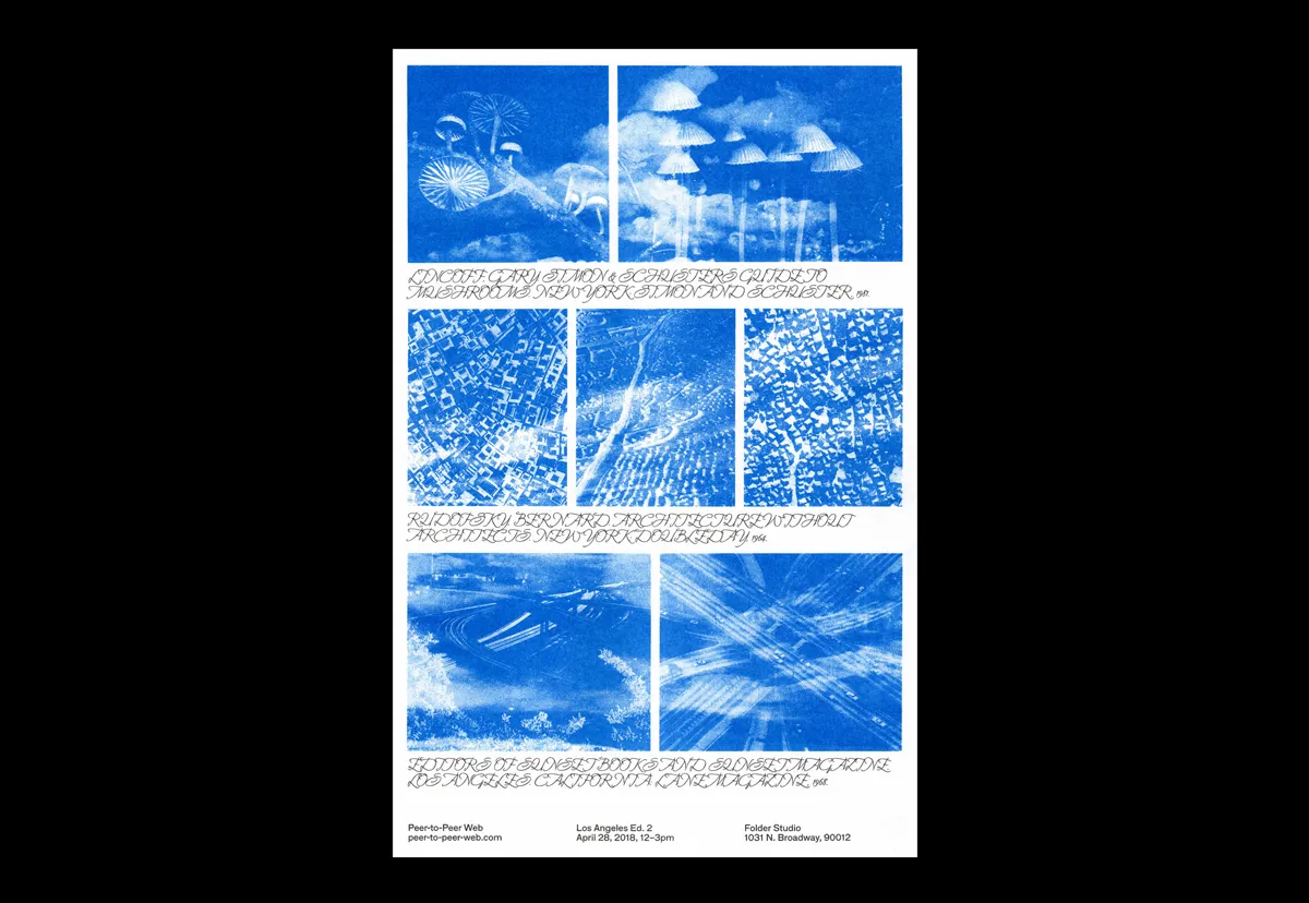 Poster (11 × 17 in) printed on a Risograph by Folder Studio